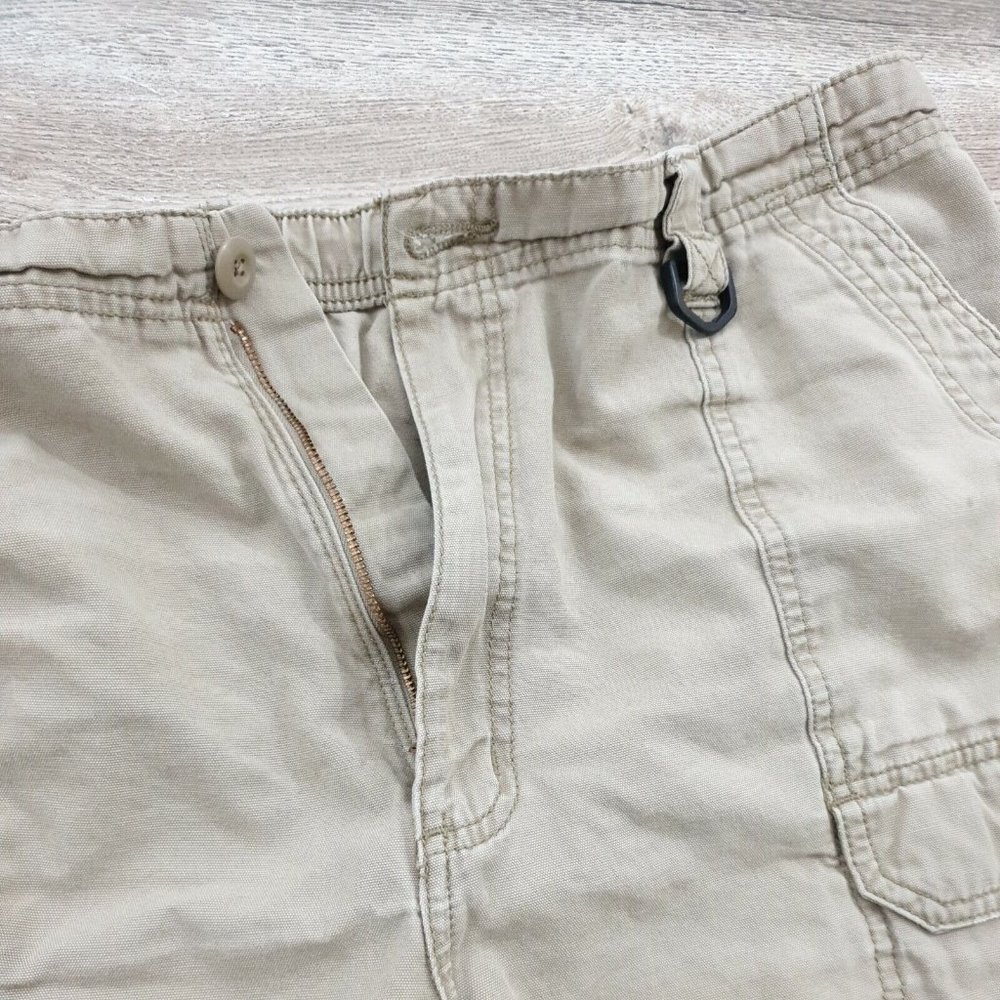 Wrangler Mens Cargo Shorts 40" Waist Beach Washed Beige Hiking Camping Work - Picture 5 of 12
